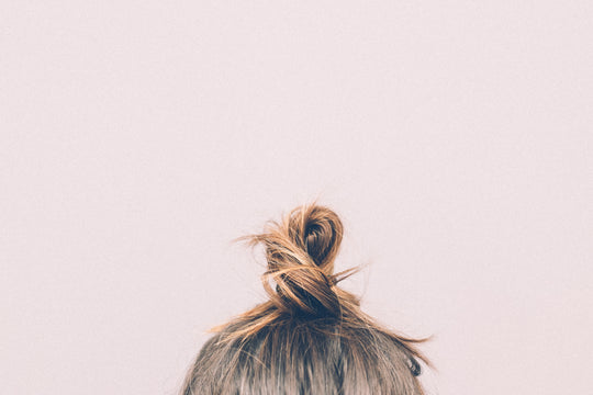 Woman's Hair in Top Knot
