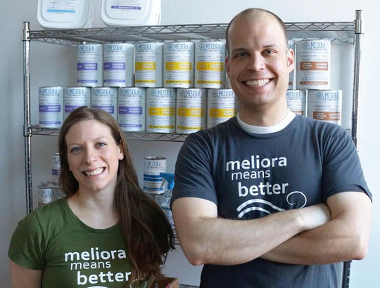 Mike Mayer and Kate Jakubas, Co-founders of Meliora Cleaning Products