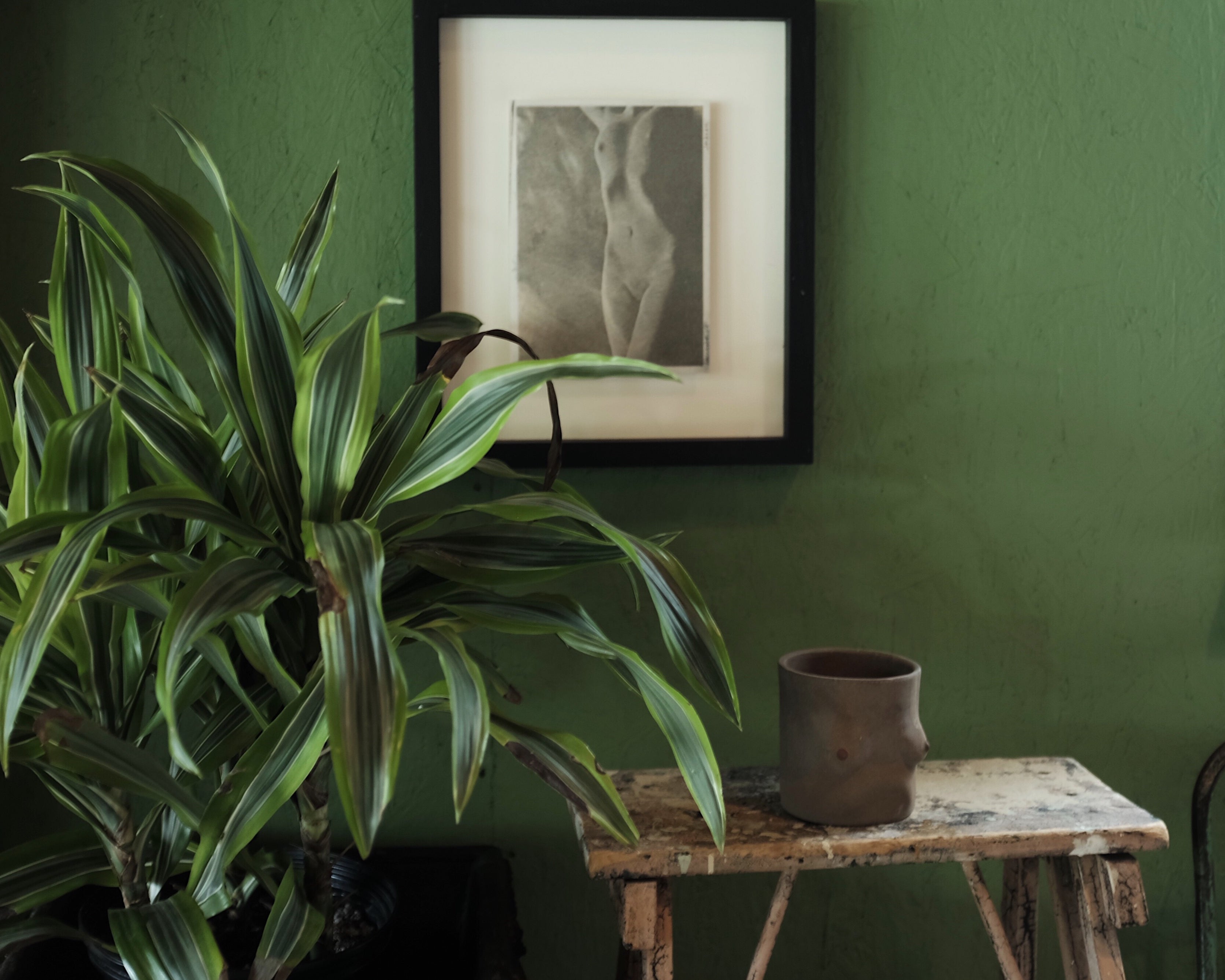 Nude Portrait Hanging in Hallway